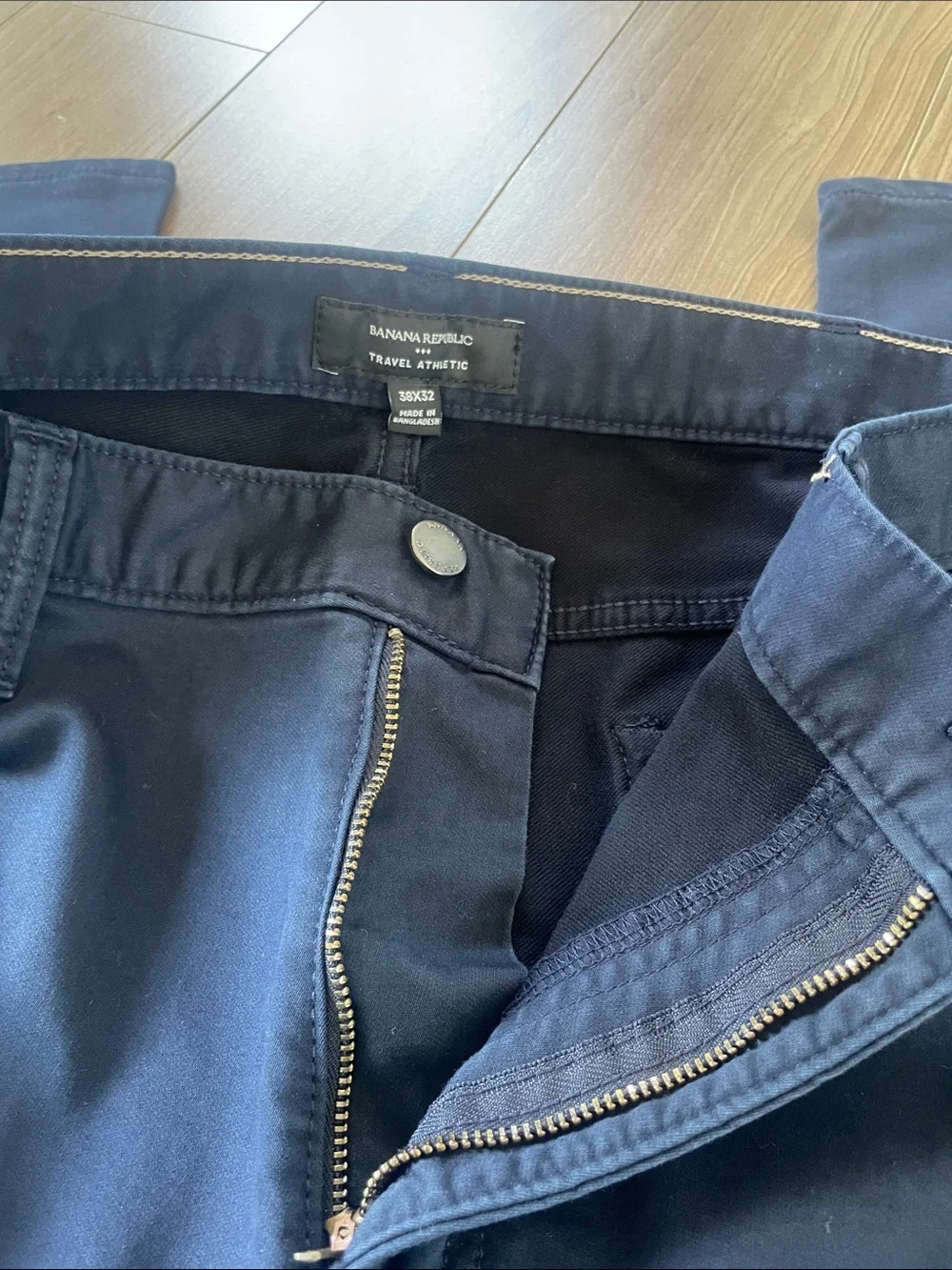 Banana Republic Navy Travel Athletic Pants Sz 38/32 Preowned